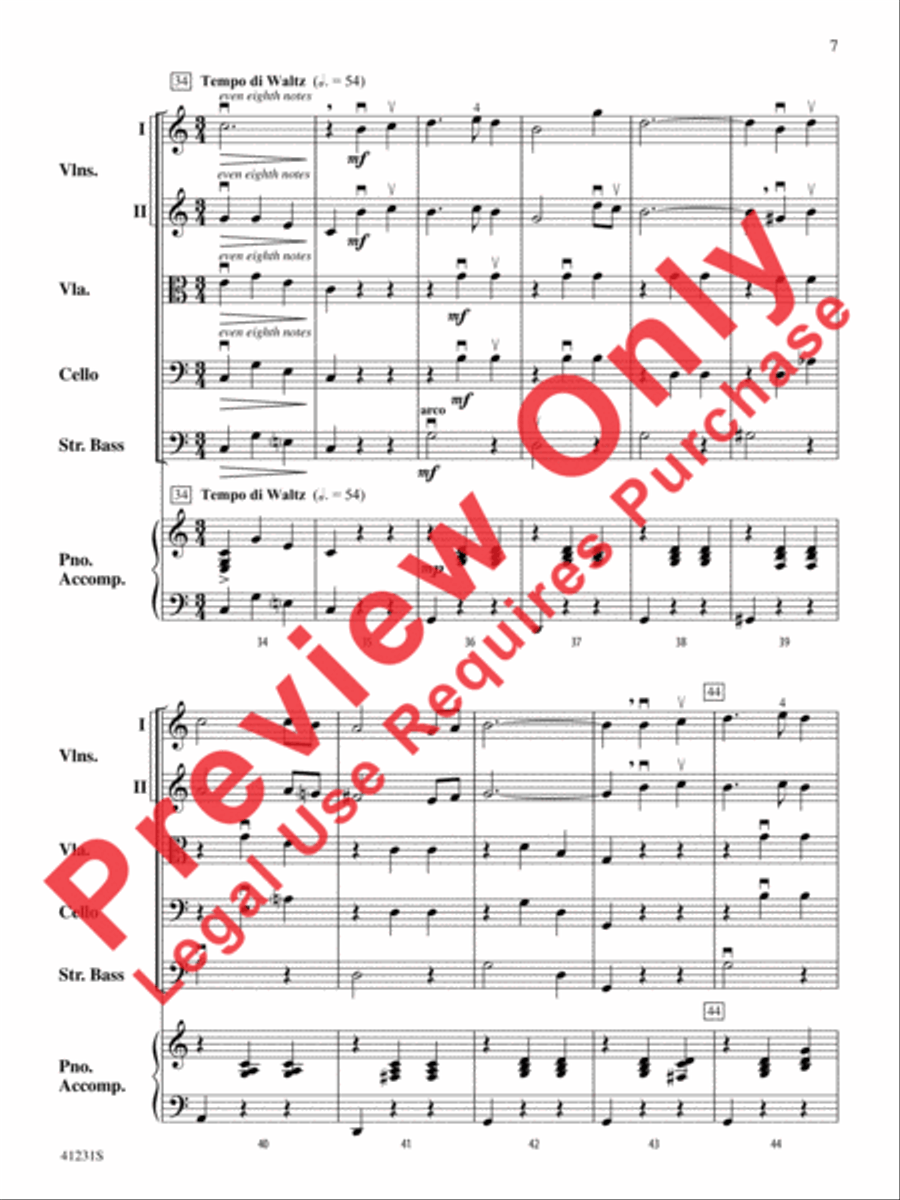 Let It Snow! Let It Snow! Let It Snow! String Orchestra scores gallery preview page 8