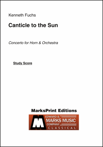Canticle to the Sun (study score)Concerto