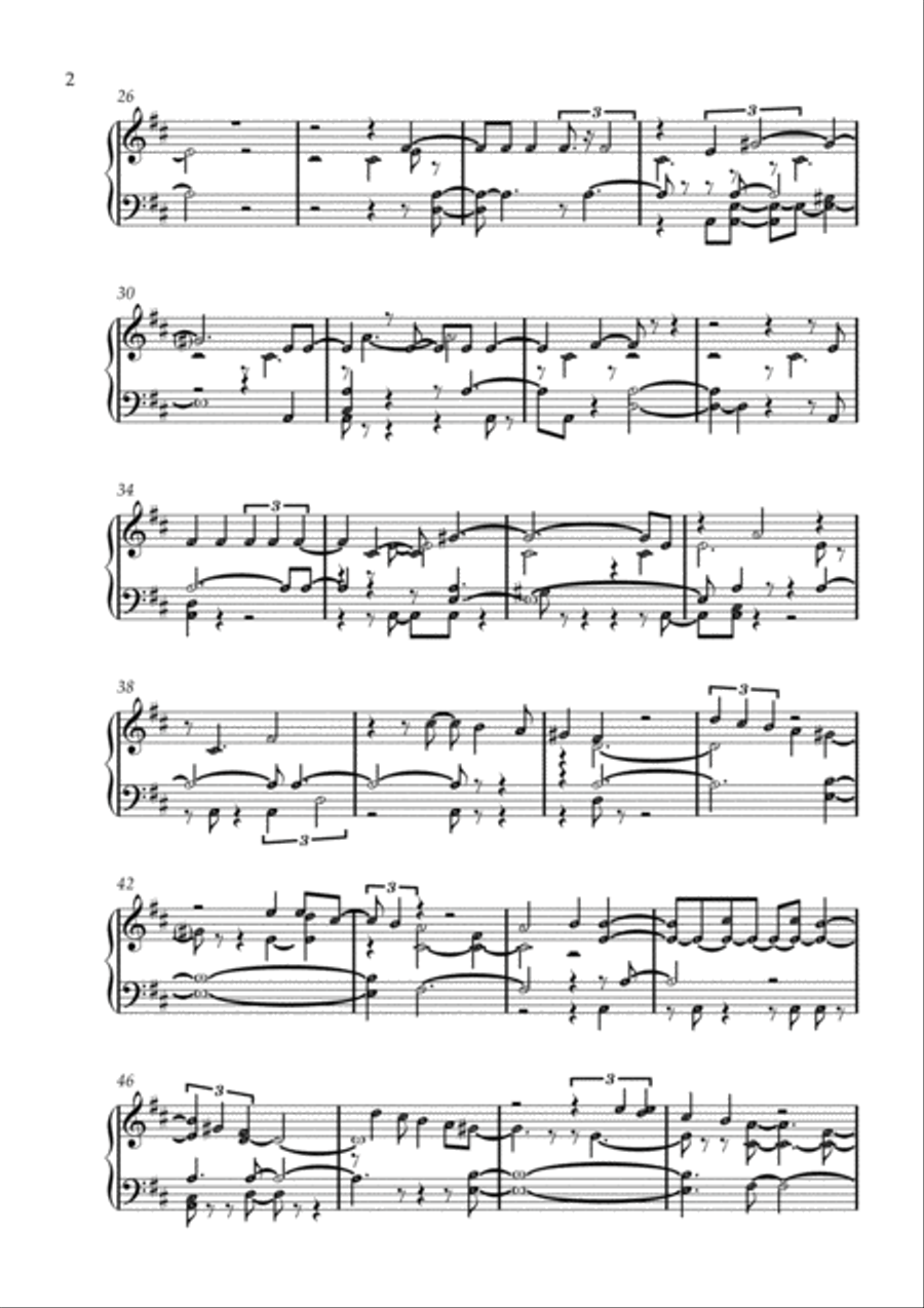 Endless Alleluia Easy Piano scores gallery preview page 2