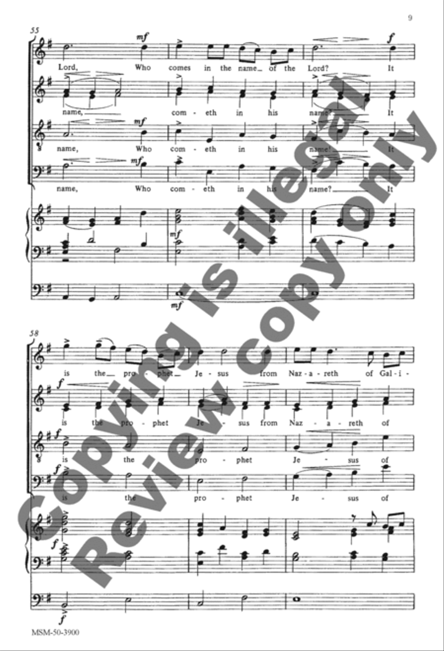Song of Jubilation Divisi scores gallery preview page 8