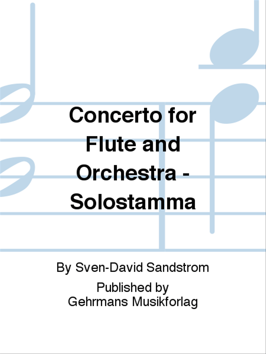 Concerto for Flute and Orchestra - Solostamma Orchestra scores gallery preview page 1