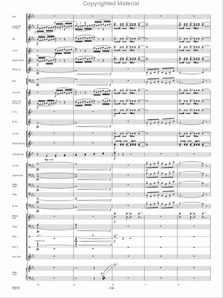 Pilatus: Mountain of Dragons Concert Band scores gallery preview page 12