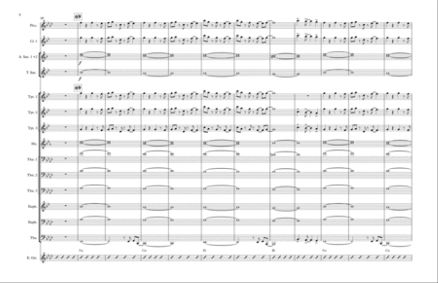 Blinding Lights Marching Band scores gallery preview page 6