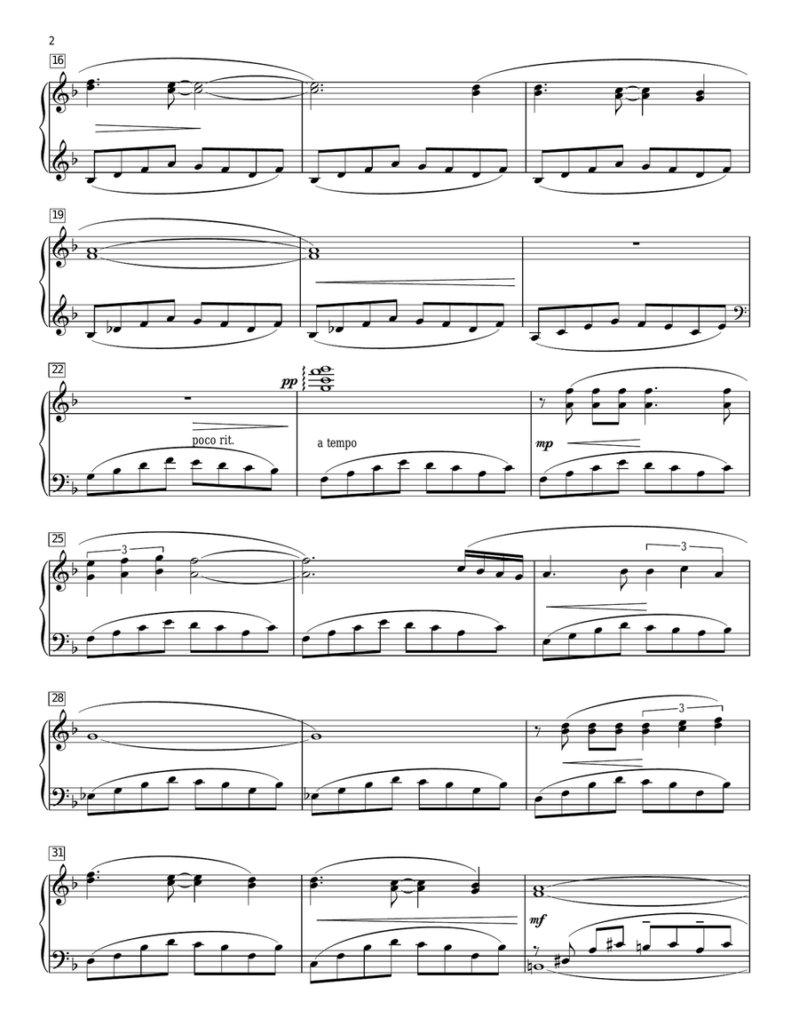 An Innocent Man [Classical version] (arr. Phillip Keveren) Piano Solo scores gallery preview page 2