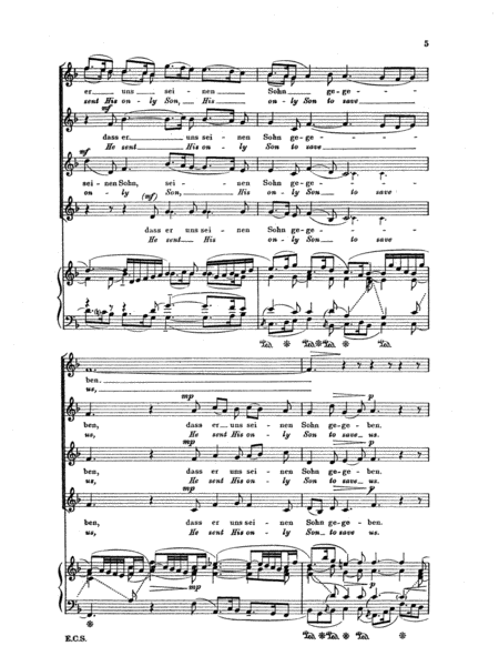 Cantata 68: Also hat Gott die Welt geliebt (So Truly His world did love) (Downloadable)