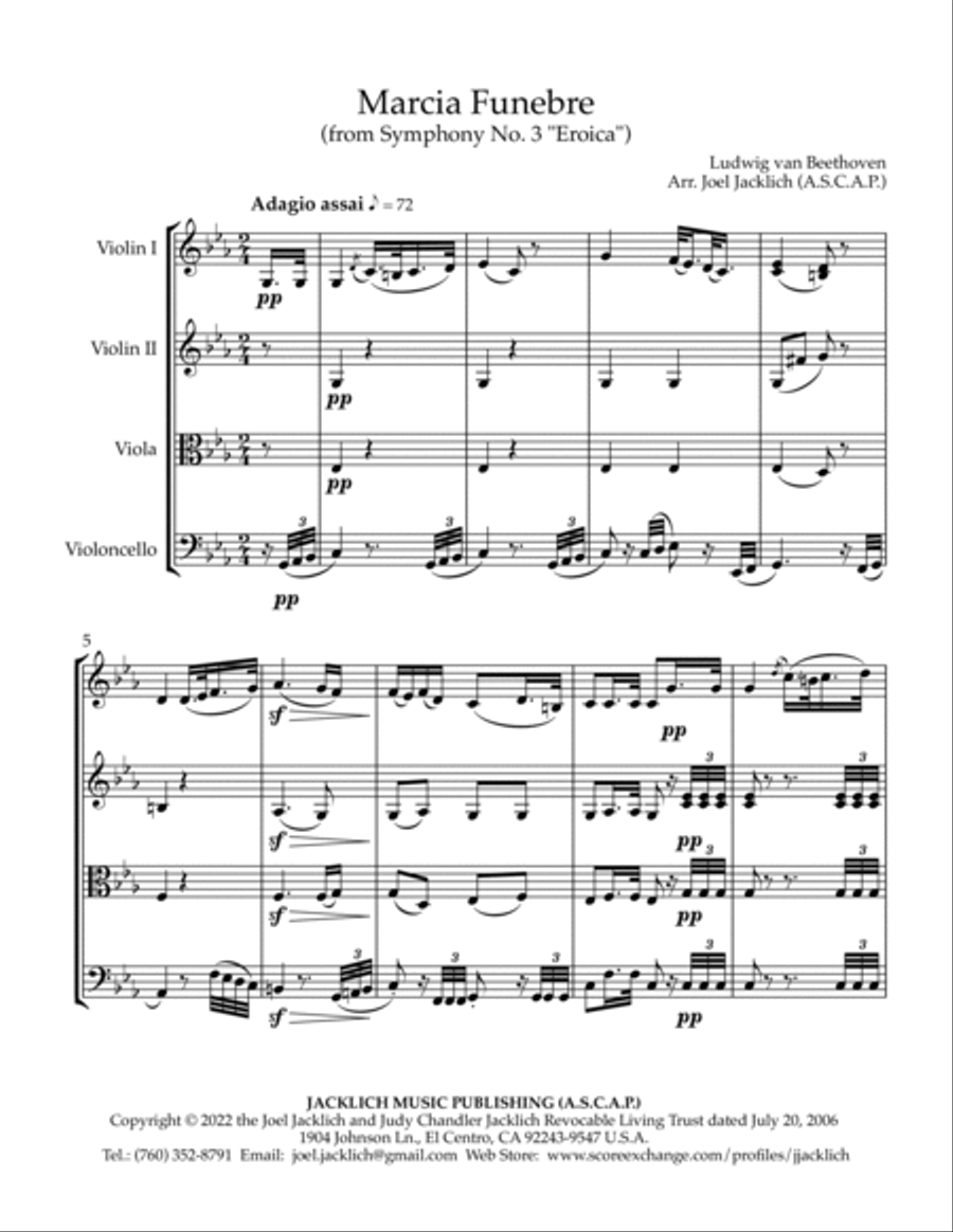 Marcia Funebre (from Symphony No. 3 