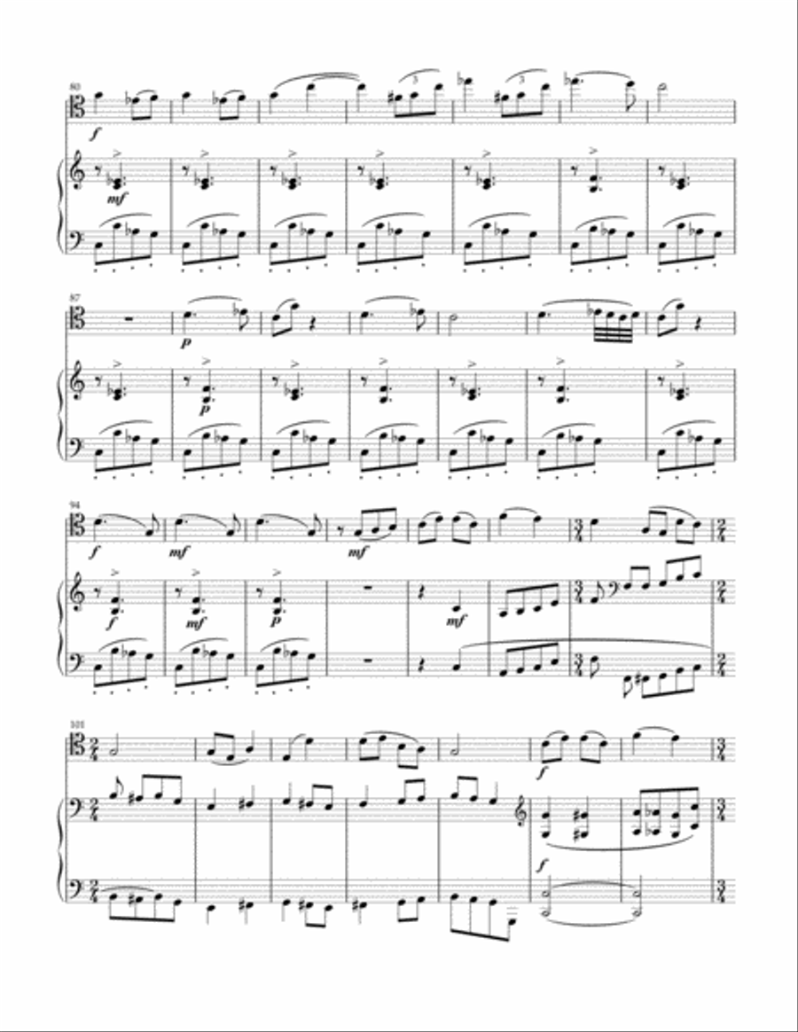 Tchaikovsky - Andante Cantabile, Op.11 for cello and piano Piano scores gallery preview page 4