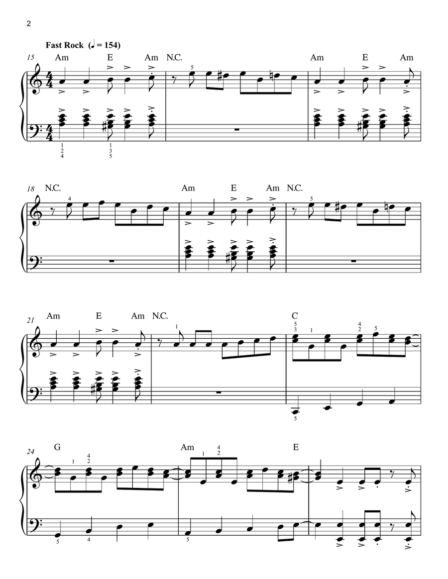 Fur Elise Jam (arr. Phillip Keveren) Easy Piano scores gallery preview page 2