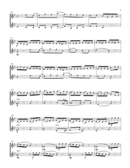 Miniature Overture Violin Duet-Score and Parts image number null