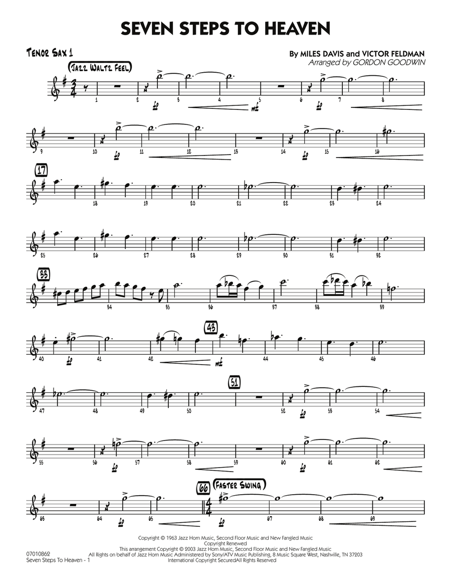 Seven Steps To Heaven - Tenor Sax 1
