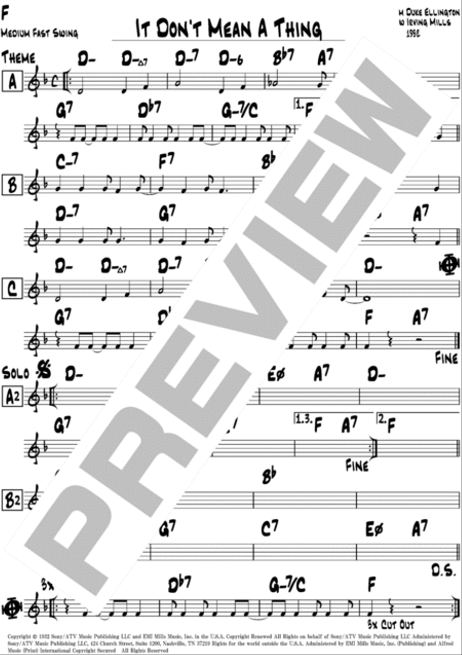 It Don't Mean A Thing (if It Ain't Got That Swing) Piano scores gallery preview page 4