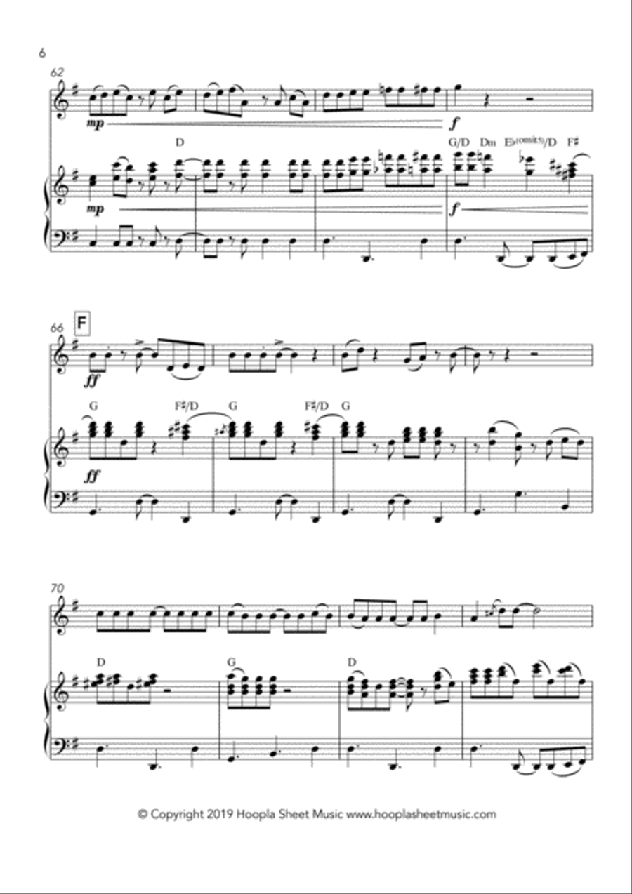 Jingle Bells Salsa Violin Solo scores gallery preview page 6