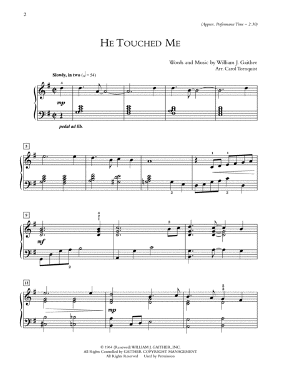 Gaither Gospel Classics Piano Solo scores gallery preview page 7
