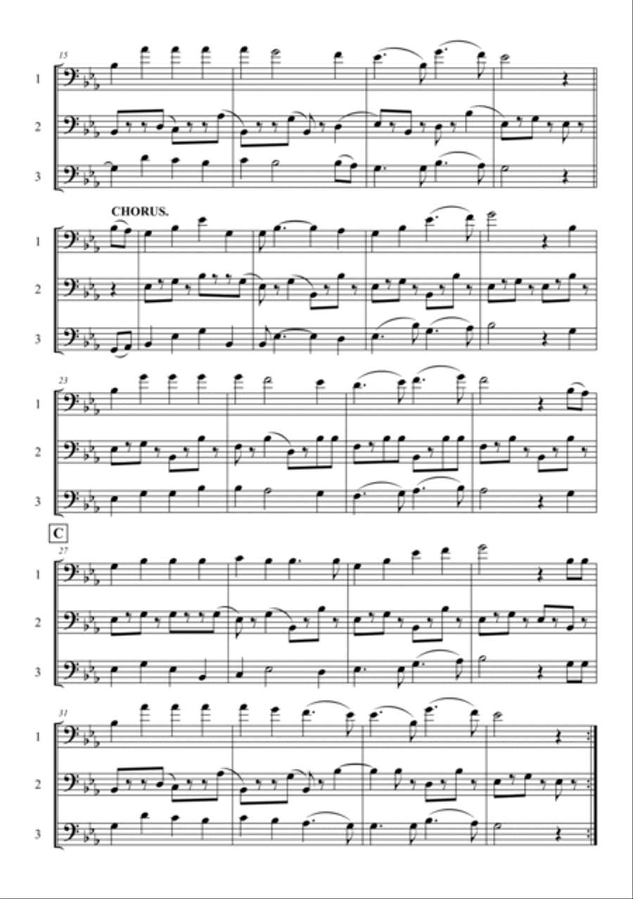 Yellow Rose of Texas Trombone Solo scores gallery preview page 2