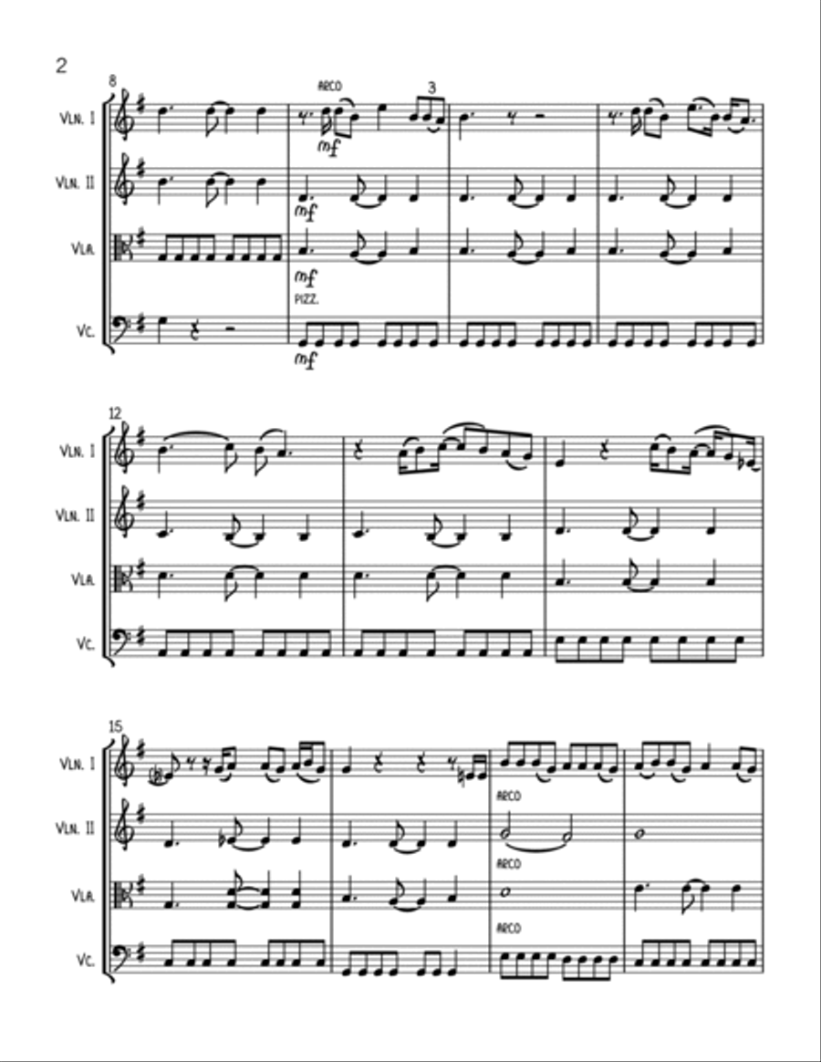 Better Half Of Me String Quartet scores gallery preview page 2