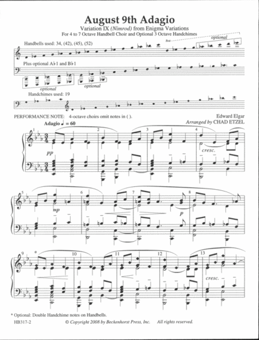 August 9th Adagio Handbell Choir scores gallery preview page 2