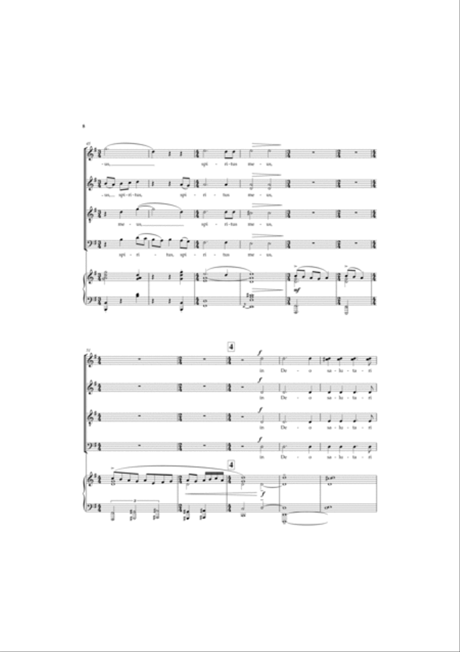 Magnificat Magnificat 4-Part scores gallery preview page 5