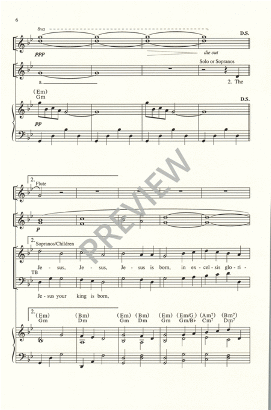 ’Twas in the Moon of Wintertime 4-Part scores gallery preview page 7