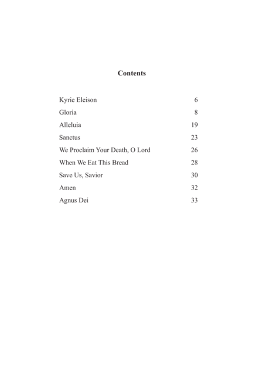 Mass of the Transfiguration 4-Part scores gallery preview page 2
