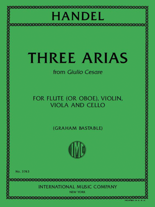 Book cover for Three Arias From Giulio Cesare