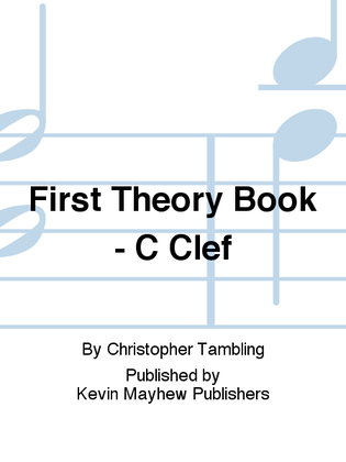Book cover for First Theory Book - C Clef