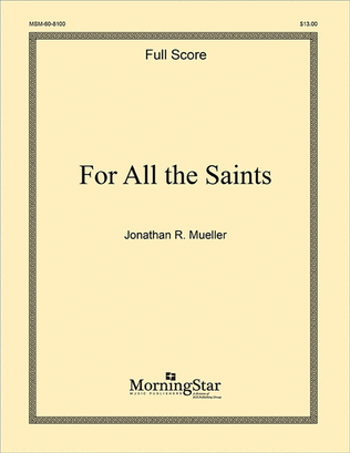 Book cover for For All the Saints (Full Score)