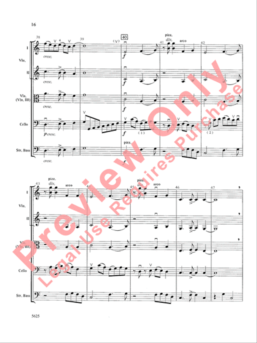 Serendipity Suite String Orchestra scores gallery preview page 17