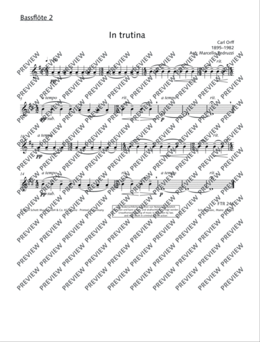 In trutina Flute Choir scores gallery preview page 16