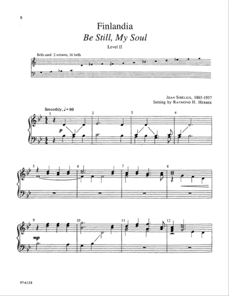 Nine Easy Hymn Arrangements for Handbells or Choir Chimes