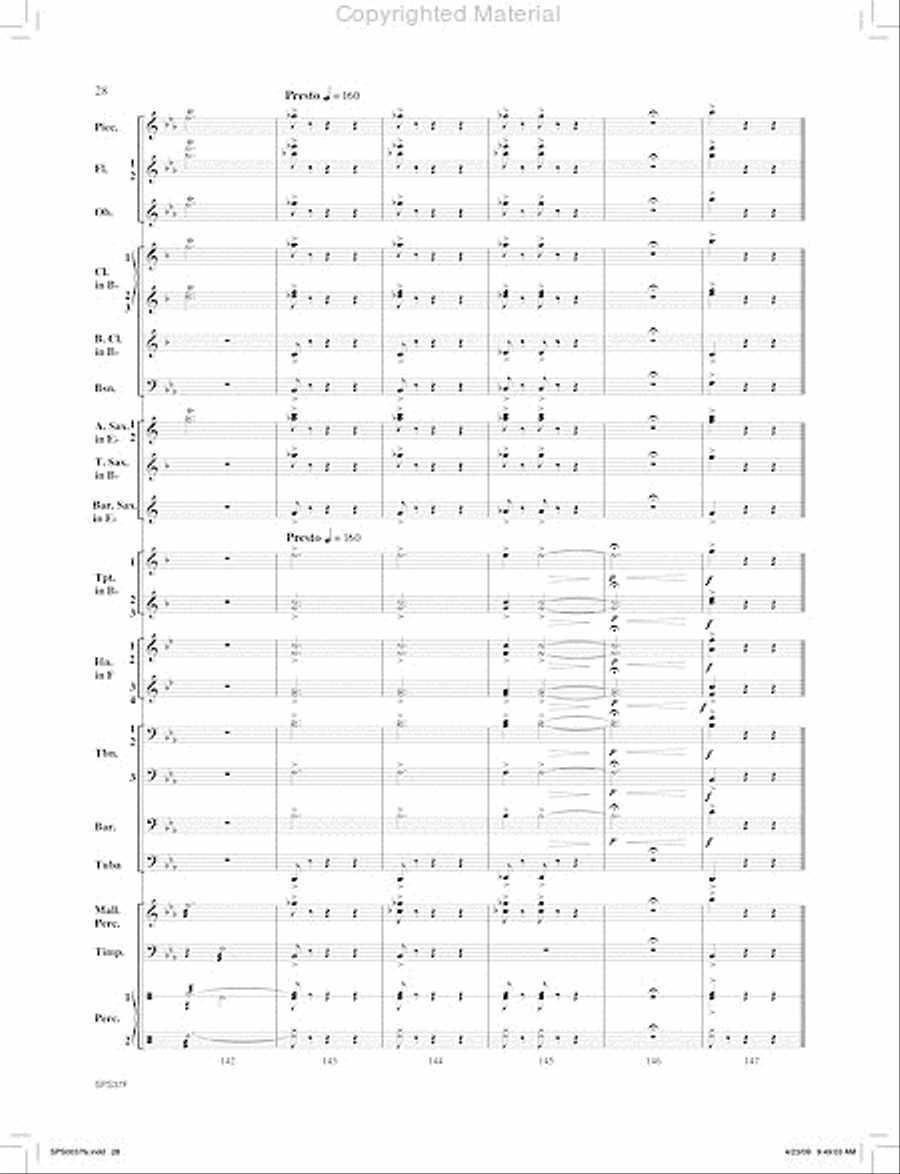 Ricochet Ricochet Concert Band scores gallery preview page 29