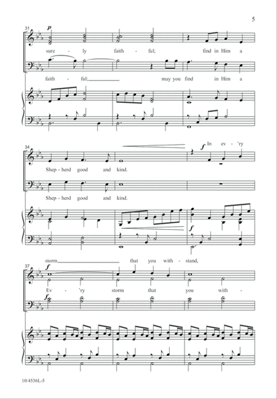 A Prayer of Blessing 4-Part scores gallery preview page 6
