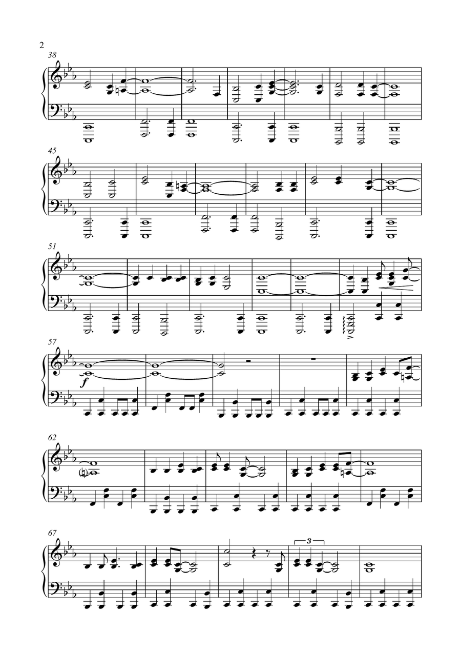 Cat People (putting Out The Fire) Piano Solo scores gallery preview page 2