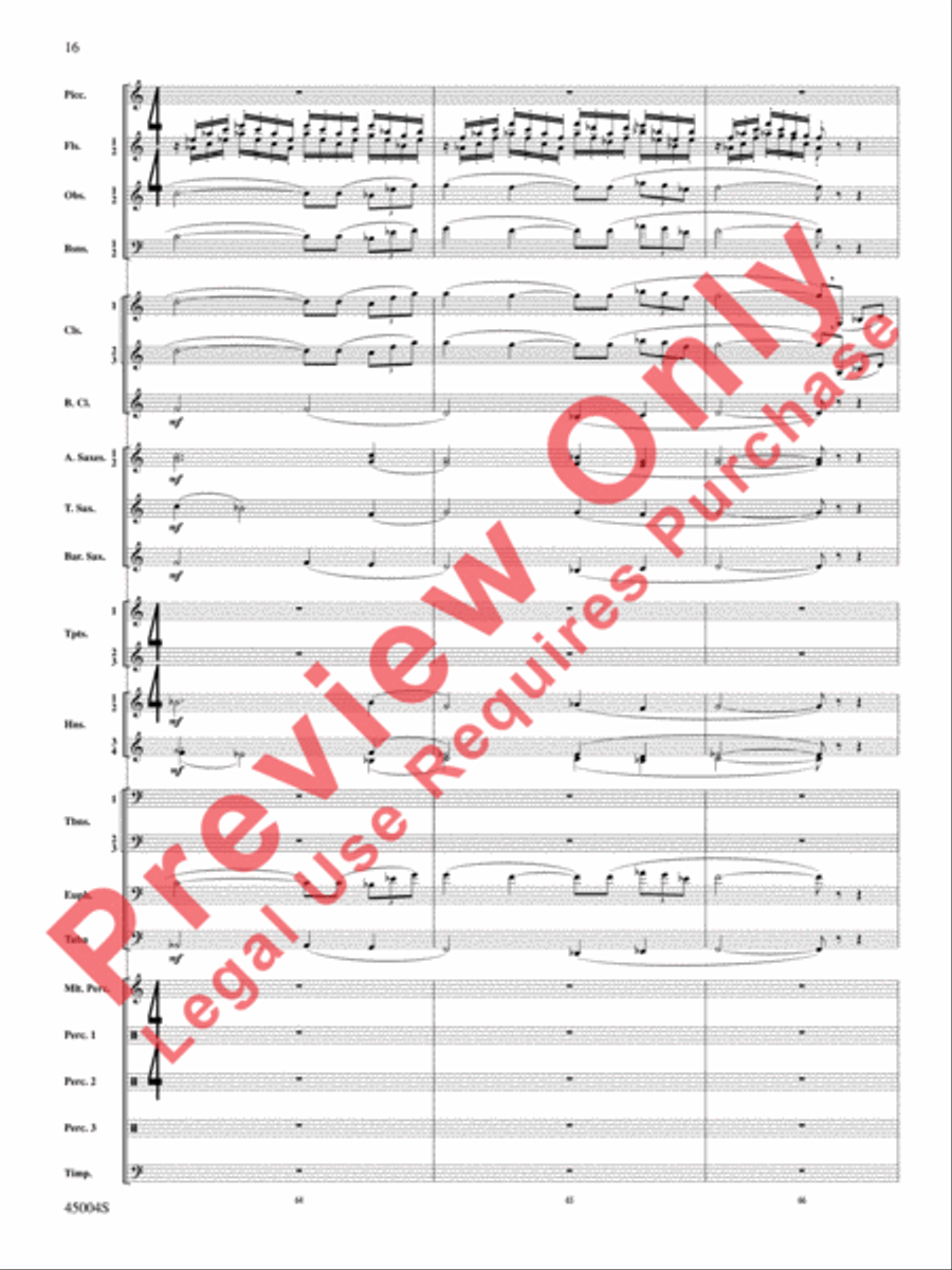 Red Rock Mountain Concert Band scores gallery preview page 17