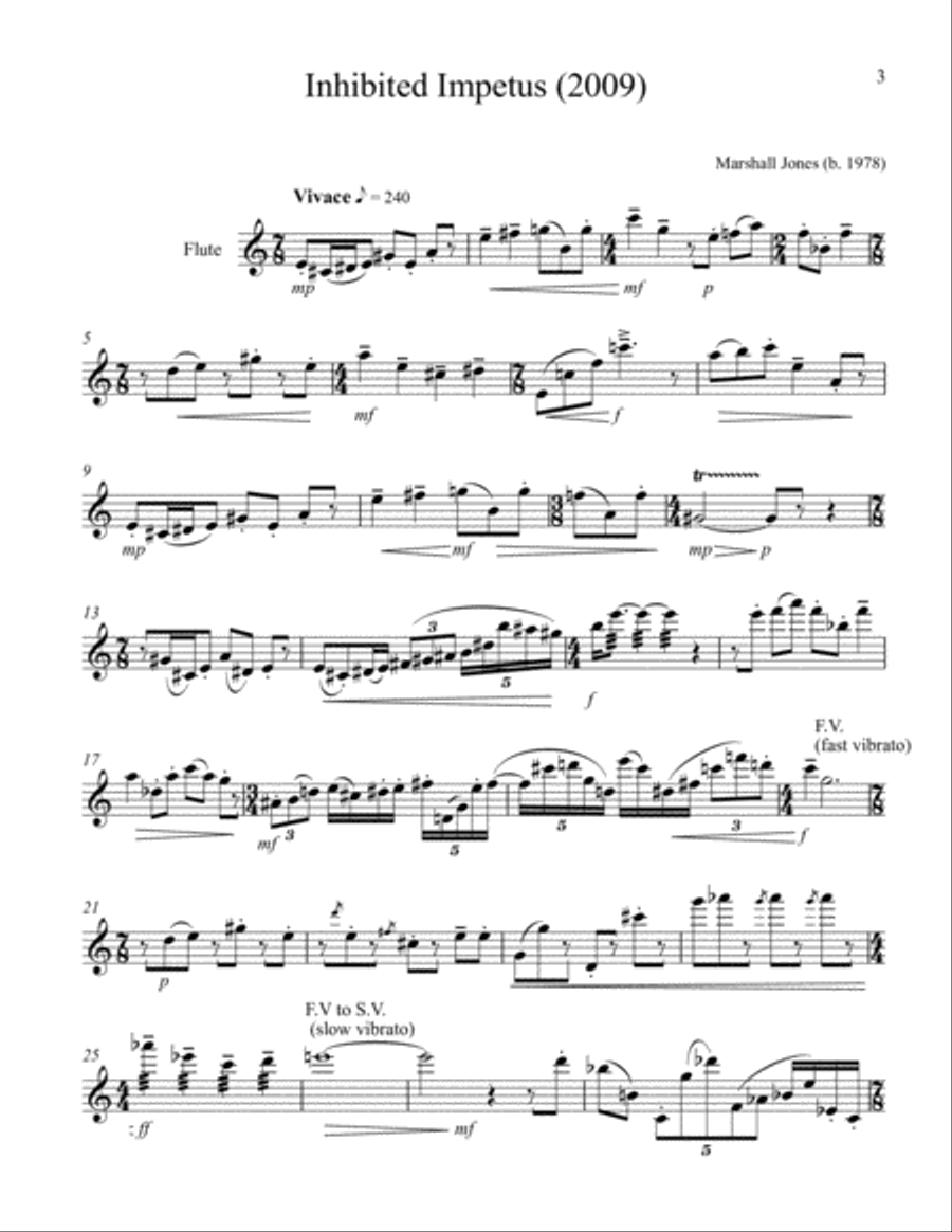 Inhibited Impetus Flute Solo scores gallery preview page 3