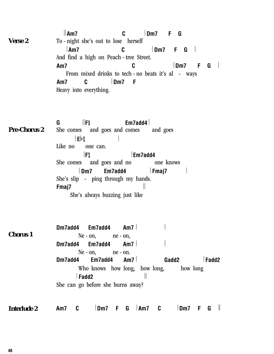 Neon Acoustic Guitar scores gallery preview page 2