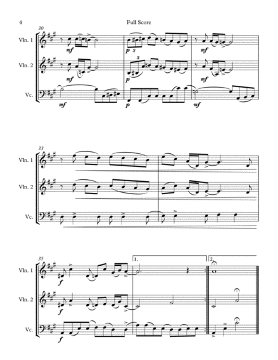 Twilight Time String Trio scores gallery preview page 4