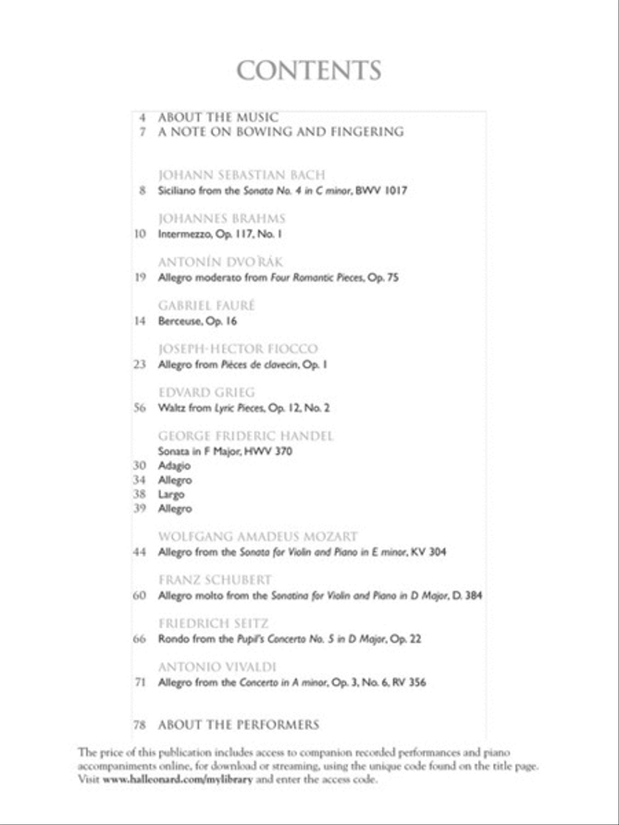 The Violin Collection – Intermediate Level Violin Solo scores gallery preview page 6