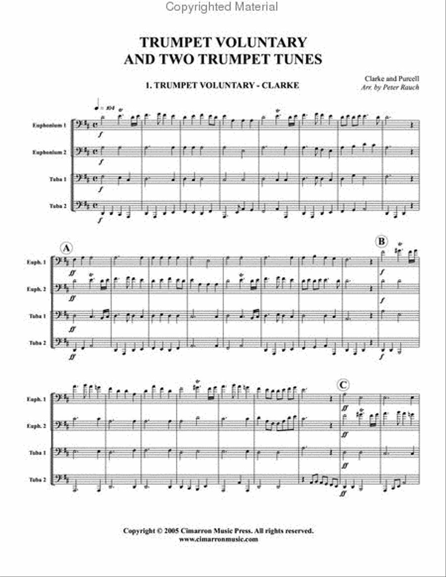 Trumpet Voluntary and 2 Trumpet Tunes