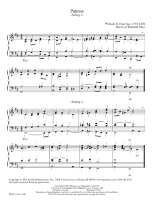 Patmos, 2 Settings (Hymn Harmonization)