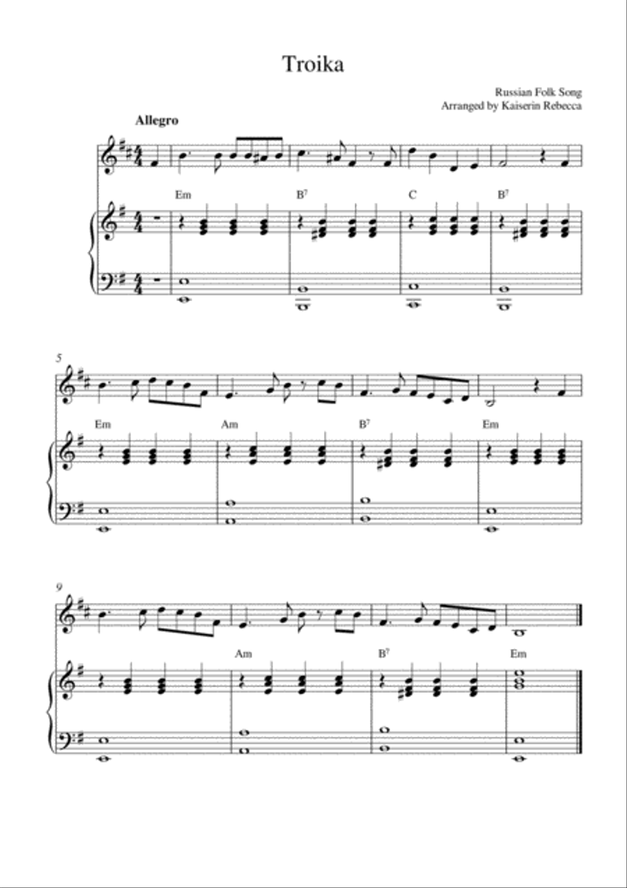 Troika English Horn scores gallery preview page 1