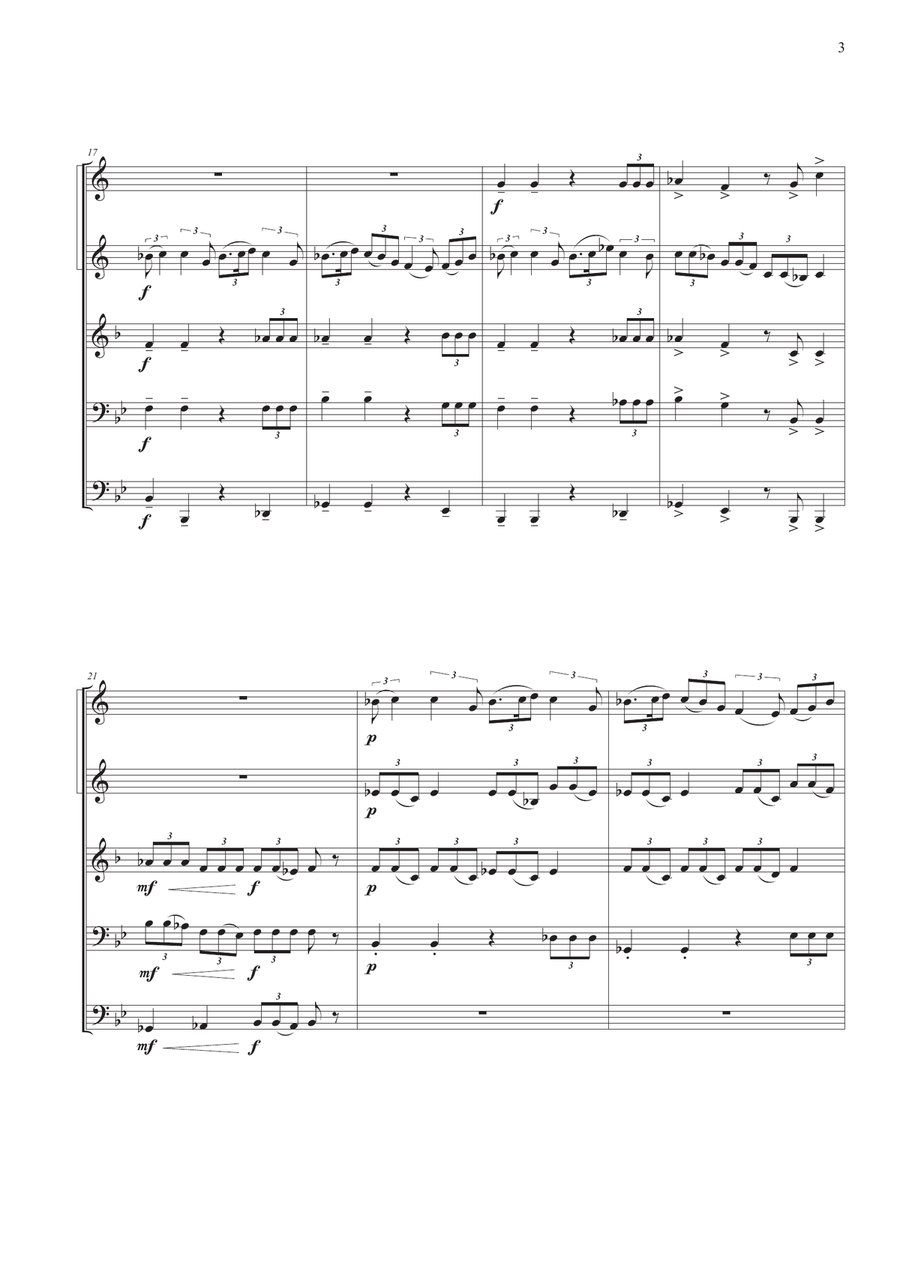 How To Train Your Dragon Brass Ensemble scores gallery preview page 3