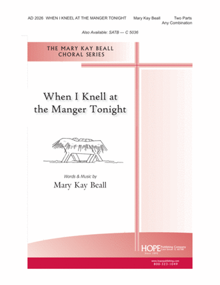 Book cover for When I Kneel at the Manger Tonight
