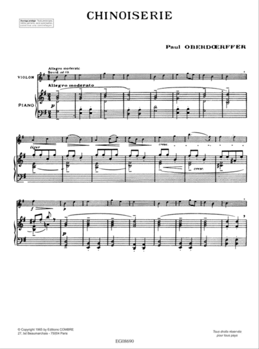 Chinoiserie Violin Solo scores gallery preview page 2