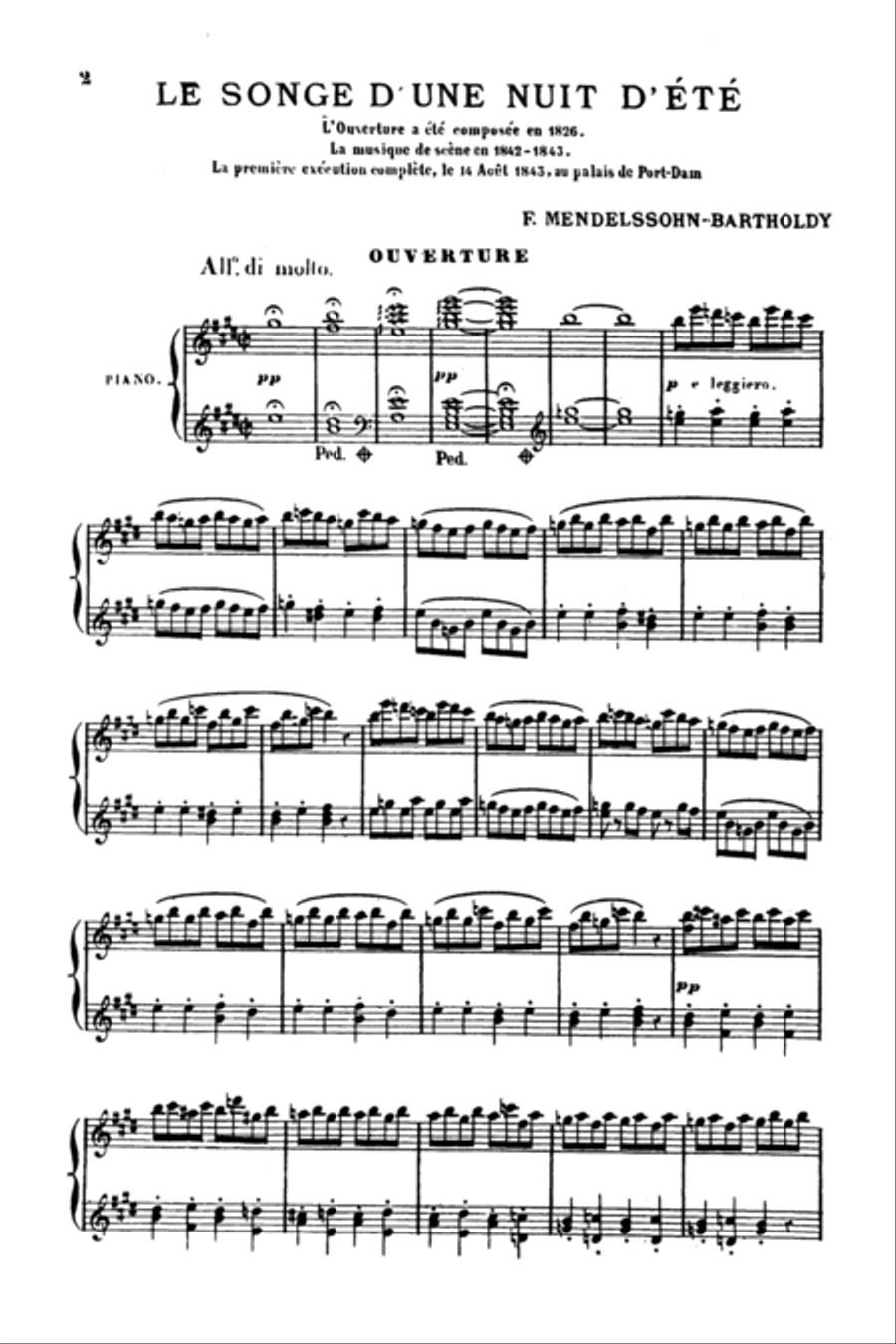 A Midsummer Night's Dream, Op. 61 Choir scores gallery preview page 4
