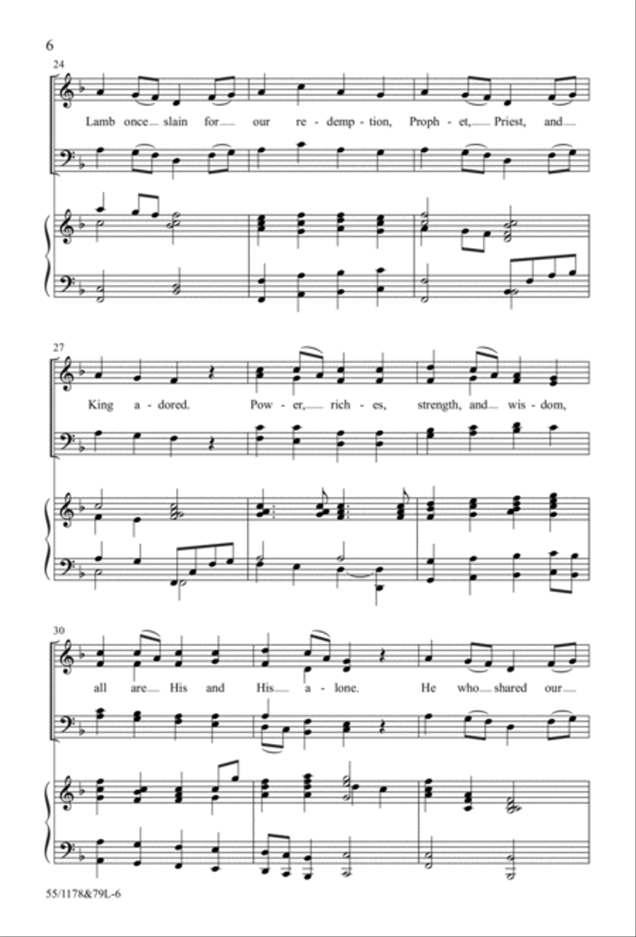 A Living Hope - SATB with Performance CD 4-Part scores gallery preview page 4
