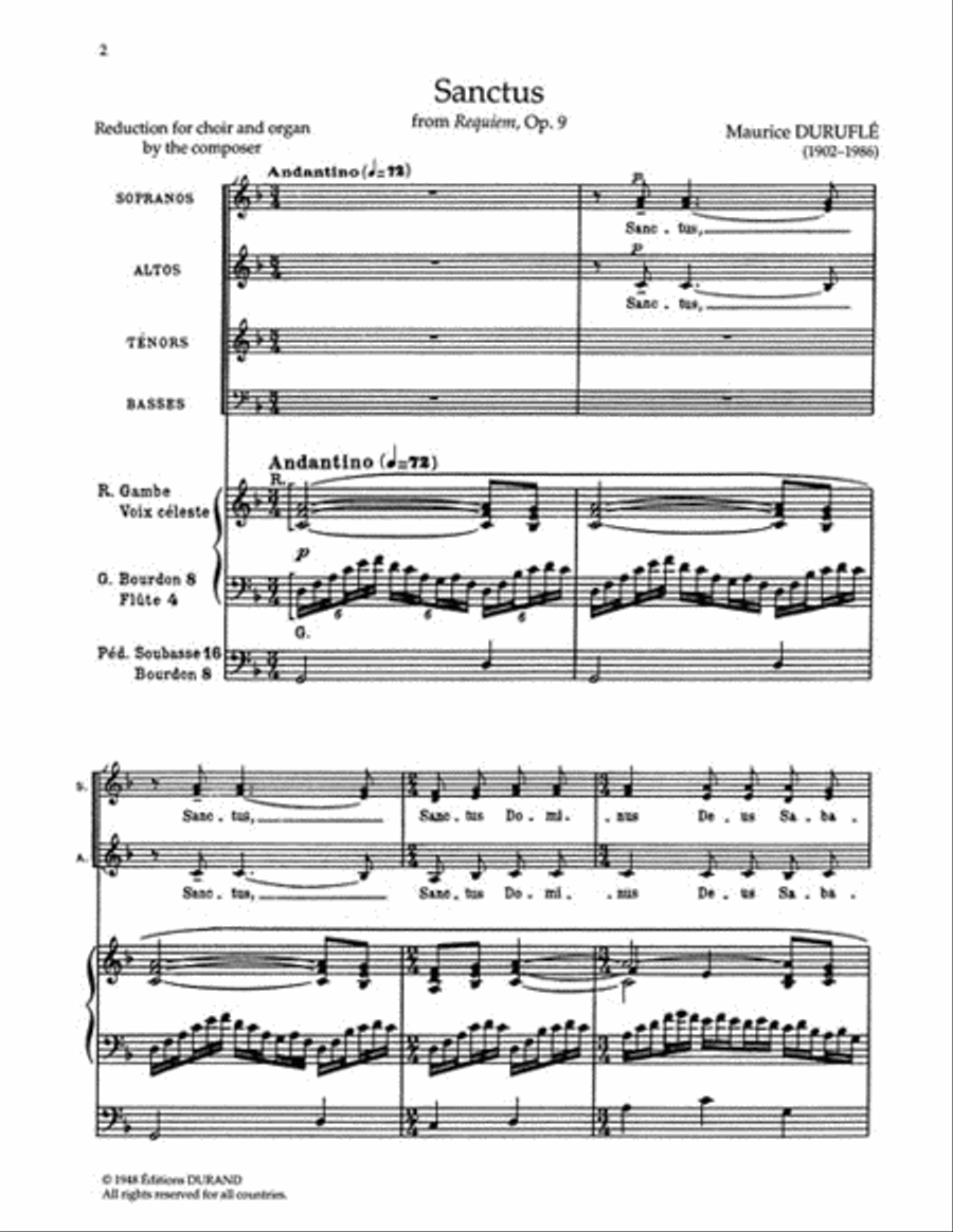 Sanctus 4-Part scores gallery preview page 2
