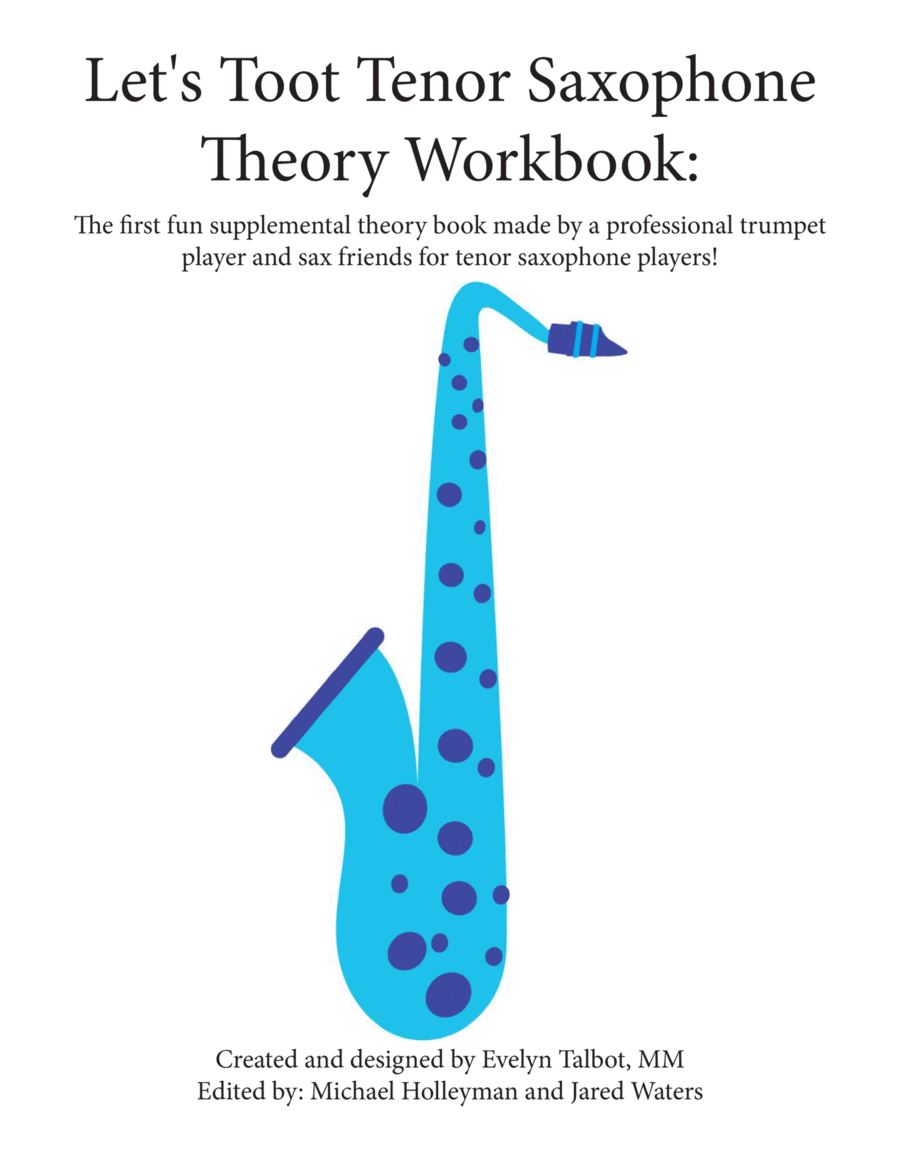 Let's Toot Tenor Saxophone Theory Workbook Tenor Saxophone scores gallery preview page 1
