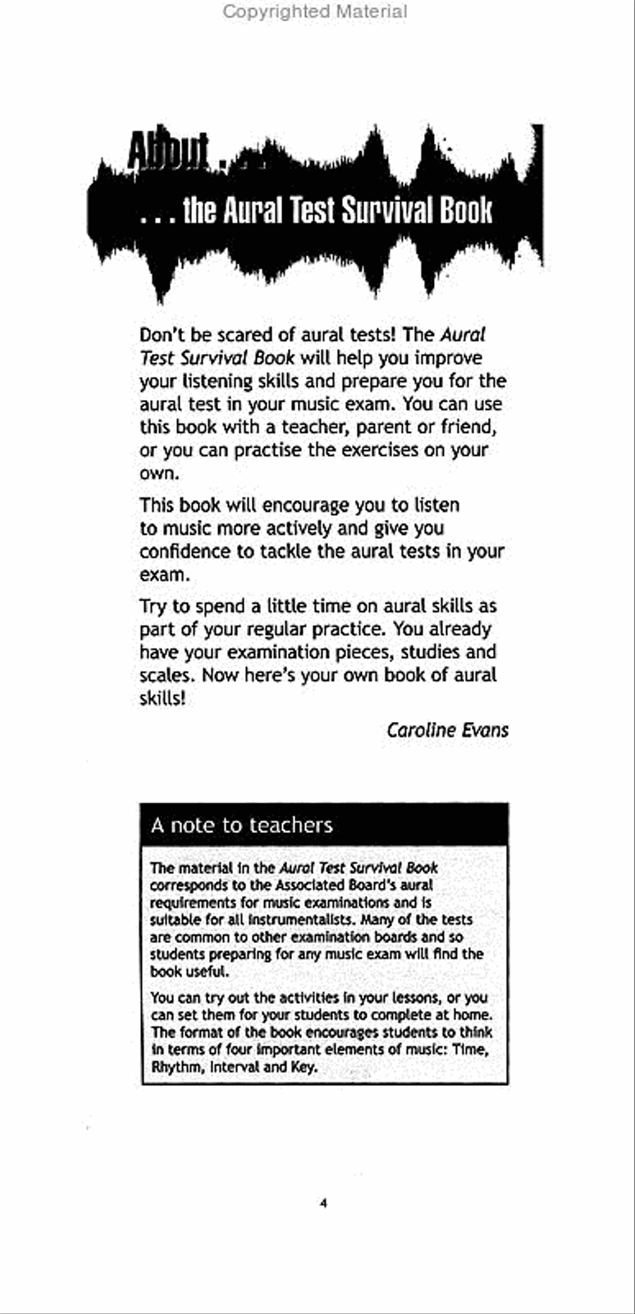 Aural Test Survival Book, Grade 8 Collection / Songbook scores gallery preview page 2