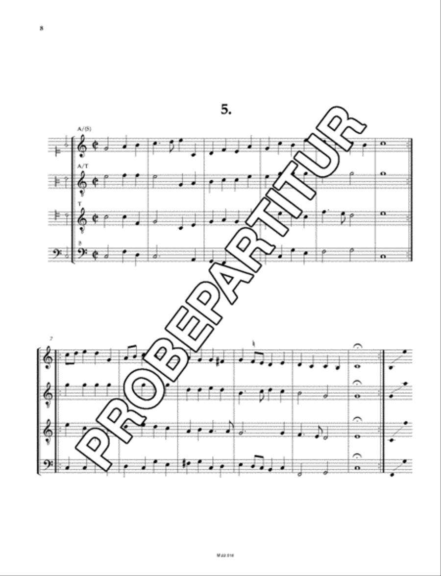 Der ander Theil Deutscher Gesang und Tantze 4-Part scores gallery preview page 9