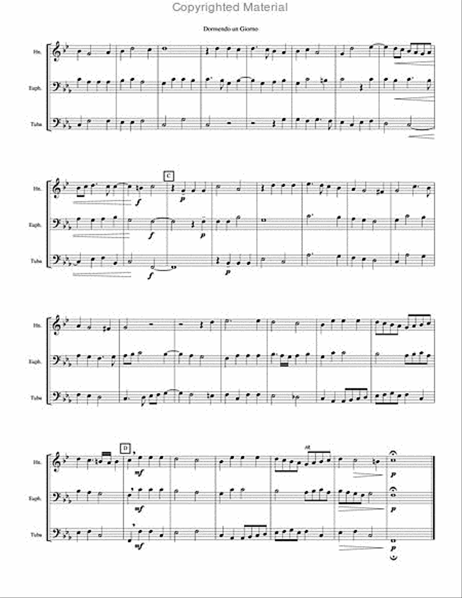 Dormendo Brass Trio scores gallery preview page 3